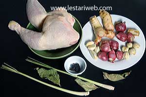 Bahan Ayam Goreng Lengkuas