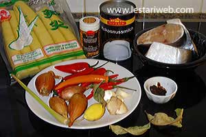 Bahan Gulai Rebung Asam