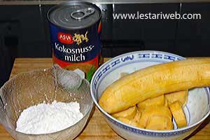 Bahan Pisang Goreng Iris