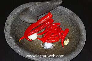 Bahan Ulek Sambal Tempe