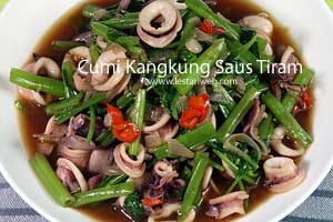 Cumi Kangkung Saus Tiram