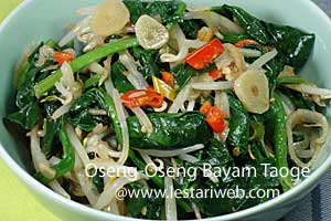 Oseng-Oseng Bayam Taoge