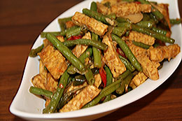 Oseng Oseng Tempe Kacang Panjang
