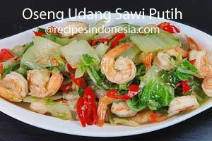 Oseng Udang Sawi Putih