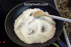 kelapa parut untuk masakan ayam begana