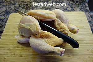 ayam utuh untuk masakan ayam bekakak