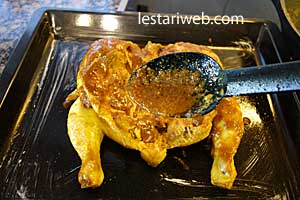 ayam bekakak dipanggang di oven