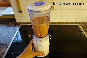 bumbu ayam bekakak diblender