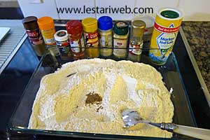 foto bahan tepung penyalut ayam goreng crispy