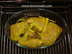 Ayam Khas Riau Dipanggang