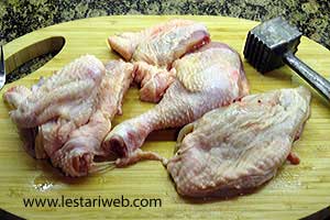 Ayam Mentah Dimemarkan