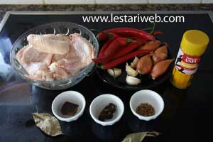 Bahan Ayam Goreng Bumbu Cabai