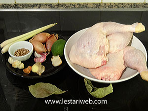 Bahan Ayam Panggang Riau