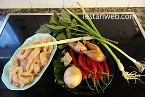 Bahan Ayam Tinoransak