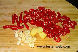 Bahan Bumbu Rajang Ayam