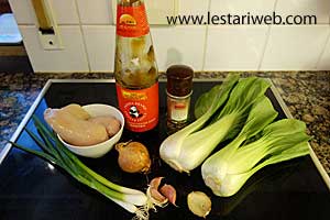 Bahan Cah Ayam Pak Choy