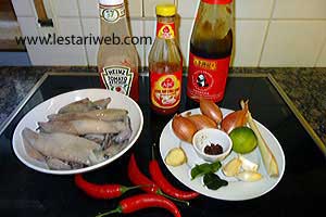 Bahan Cumi Saos Padang