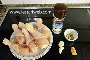 foto bahan Ayam Goreng bumbu ketumbar