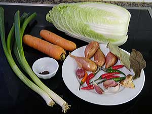 Bahan Oseng Sawi Putih