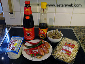 Bahan Oseng Tahu Udang