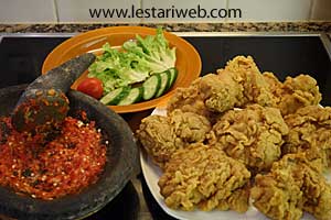 racikan lengkap ayam geprek