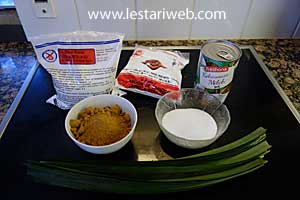 Bahan Kue Putri Selat 