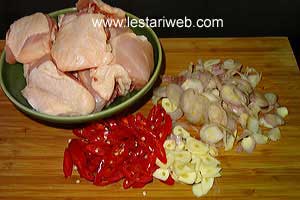 Bahan Racikan Ayam Masak Lombok