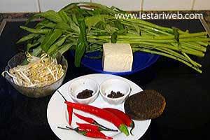 Bahan Rujak Kangkung