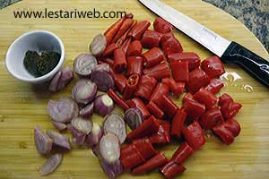 Bahan Sambal Ayam Cincang