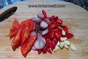 Bahan Sambal Dicincang