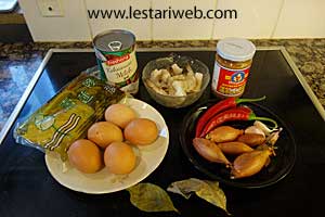 Bahan Sambal Goreng Telur Tauco