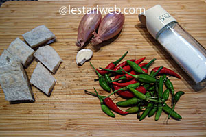 Bahan Sambal Terasi Goreng