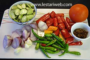 Bahan Sambal Petai