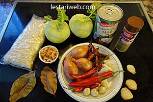 Bahan Sayur Lodeh Bumbu Ebi