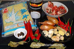 Bahan Sayur Rebung Balungan