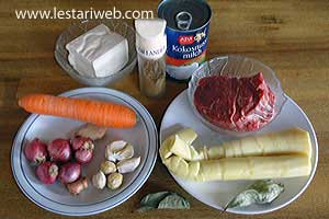 Bahan Sayur Terjung Rebung