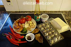 Bahan Tahu & Telur Puyuh Bumbu Bali