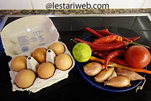 Bahan Telur Balado
