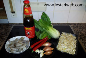 Bahan Tumis Bok Coy Udang