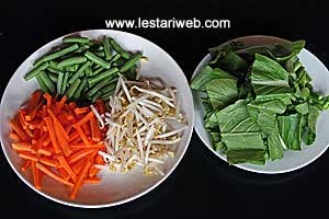 Sayur Bahan Urap