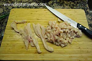 Cah Ayam Pak Choy Step 1