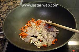 Cumi Kangkung Saus Tiram Step 3