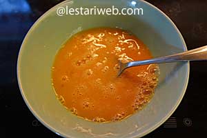 Membuat Dadar Tahu Step 5