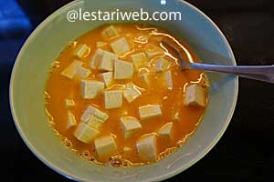 Membuat Dadar Tahu Step 6