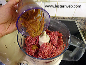 Daging Sate Diblender