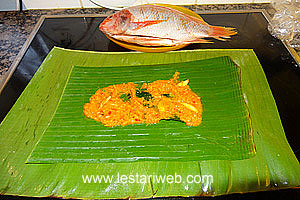 Daun Pisang Pembungkus Pepes