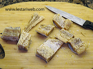 Ikan Jambal Asin Dipotong