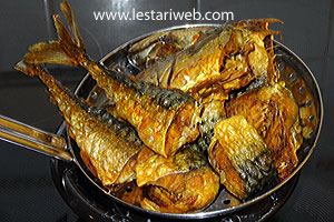 Ikan Tenggiri Ditiriskan