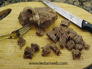 Irisan Daging Sayur Lelawar