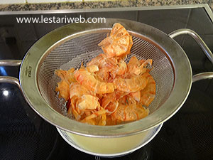 Kaldu Udang Disaring